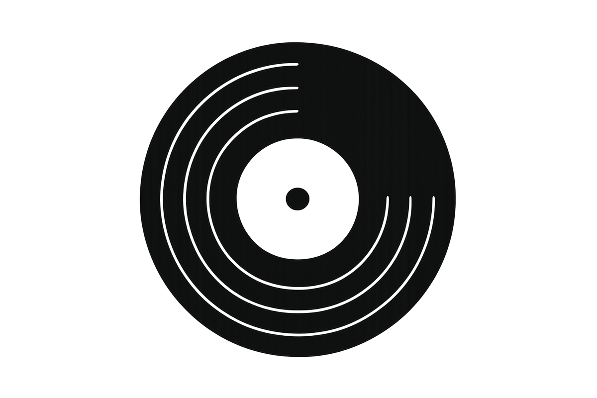 Symbol einer Schallplatte