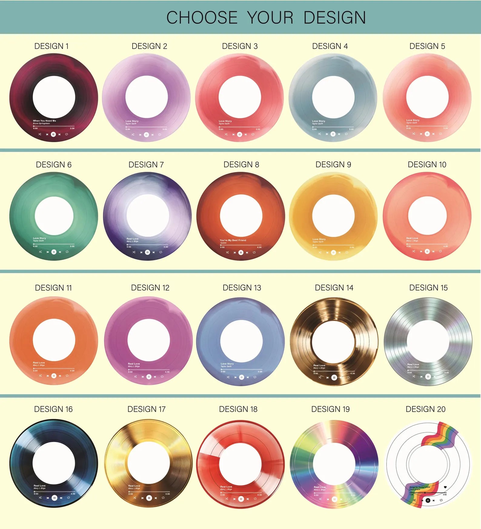 Deko Vinyl Platte – Personalisierte Schallplatten-Deko